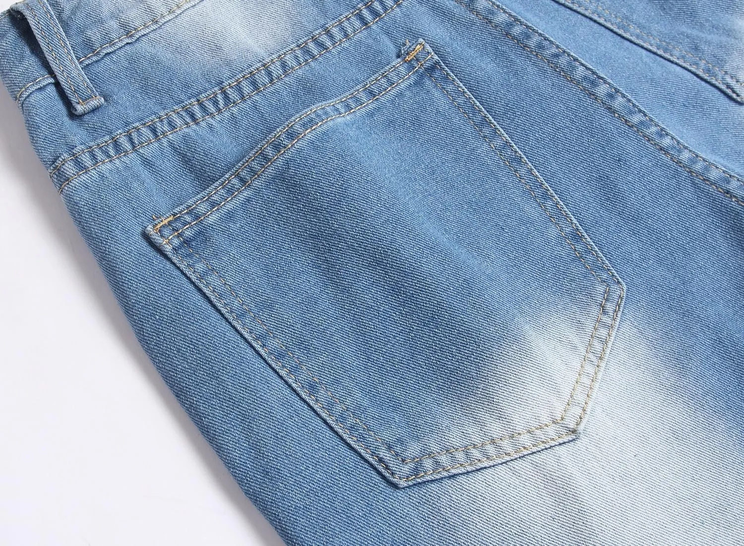 Men's Casual Denim Shorts (No Belt)