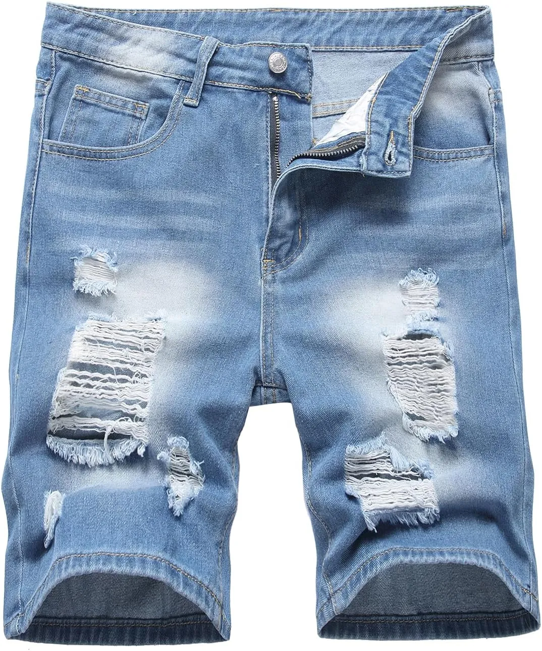 Men's Casual Denim Shorts (No Belt)