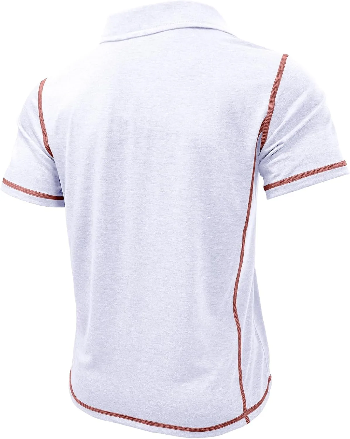 Men's Casual Polo Shirts Classic Short Sleeve Lightweight Basic Button Cotton T-Shirt Golf Tee Tops with Pocket