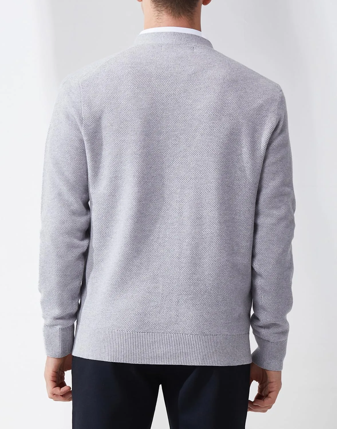 Mens Casual Slim Fit Vneck Long Sleeve Button Down Cardigan Sweater