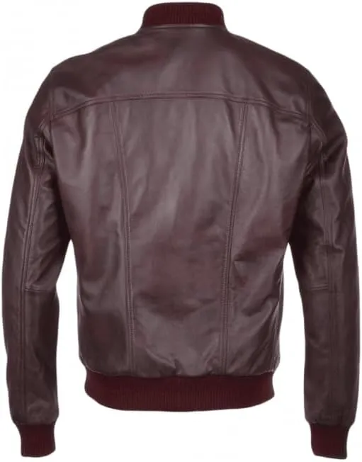 Mens Genuine Lambskin Leather Bomber Jacket Light Weight Casual Fashion Varsity Style Leather Ma1 Bomber Jacket