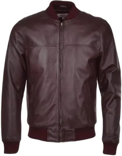 Mens Genuine Lambskin Leather Bomber Jacket Light Weight Casual Fashion Varsity Style Leather Ma1 Bomber Jacket