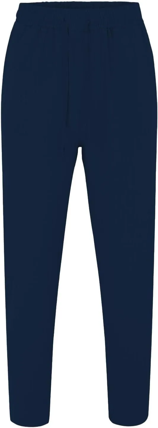 Men's Linen Pants Plain Casual Pant Summer Outdoor Vacation Beach Plus Size Trousers Lightweight Open Bottom Slacks