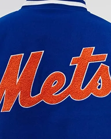Mens NY Varsity Basketball Bomber Jacket - Mets Letterman Baseball Fleece Jacket