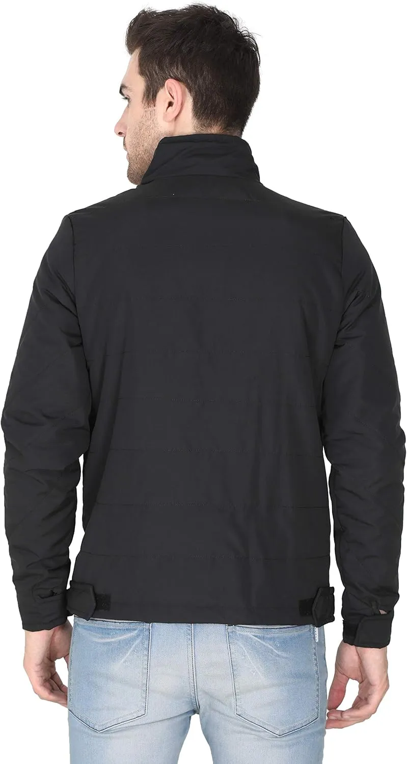 Men's Puffer Jacket Water-Resistant Light Weight Windproof Soft Fabric Down Jacket for Outdoor Activities