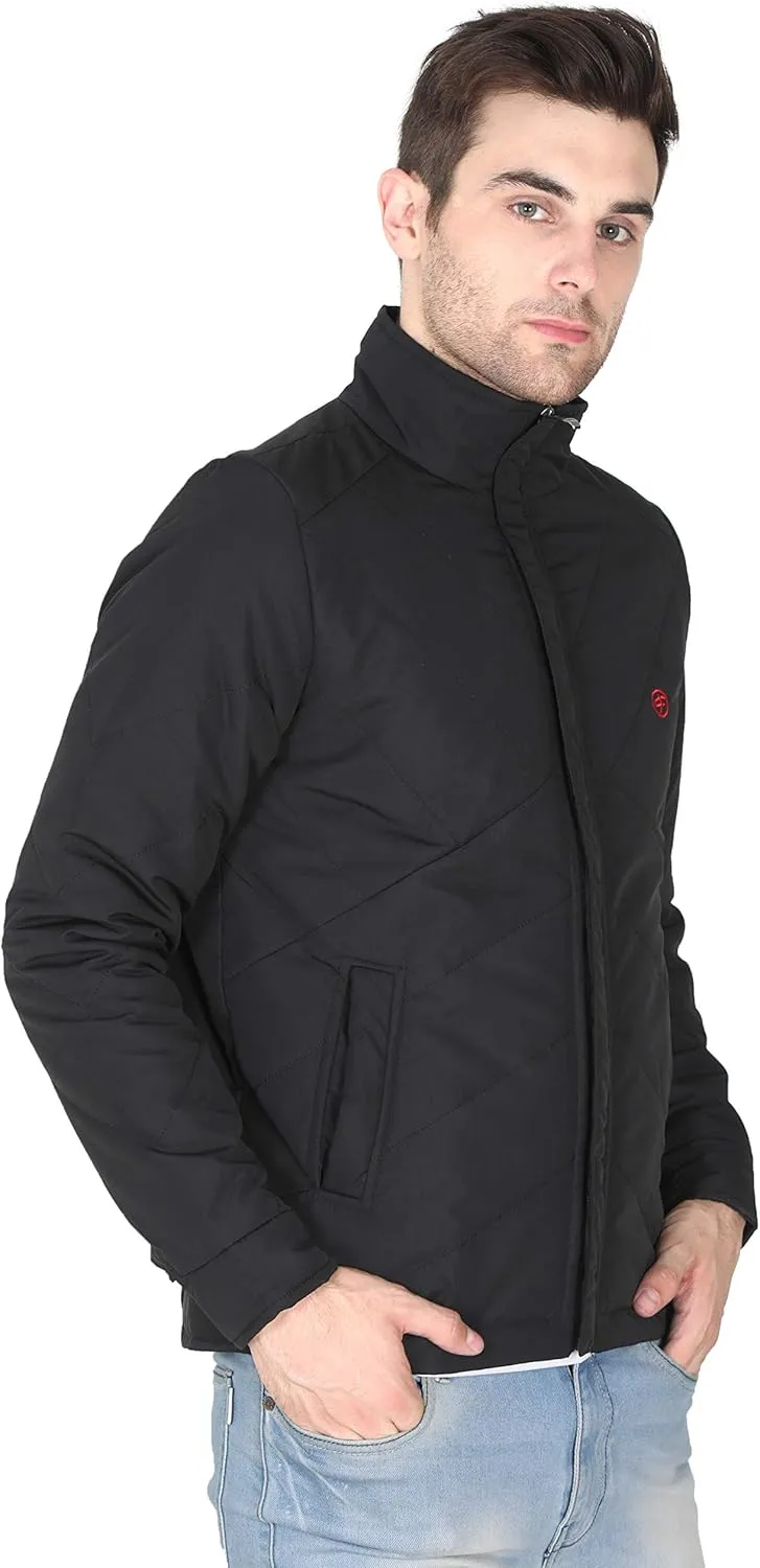 Men's Puffer Jacket Water-Resistant Light Weight Windproof Soft Fabric Down Jacket for Outdoor Activities