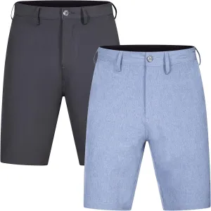 Mens Shorts for Men, Hybrid Casual Golf Dress Flat Front Quick Dry Stretch Board Shorts, Lightweight Chino Short