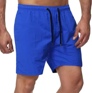 Men's Swim Trunks Quick Dry Beach Shorts with Zipper Pockets and Mesh Lining