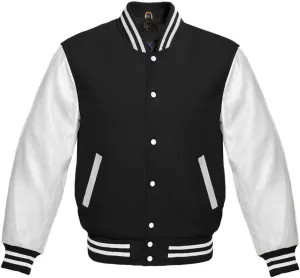 Men's Varsity Jacket Baseball Letterman Wool and Leather Best Premium Quality Basketball Jackets