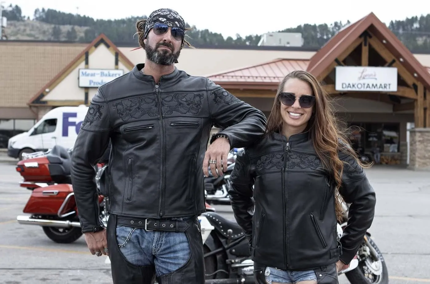 Milwaukee Leather Men's Premium Leather Vented Motorcycle Scooter Jacket w/Removable Liner | MLMXX - Large