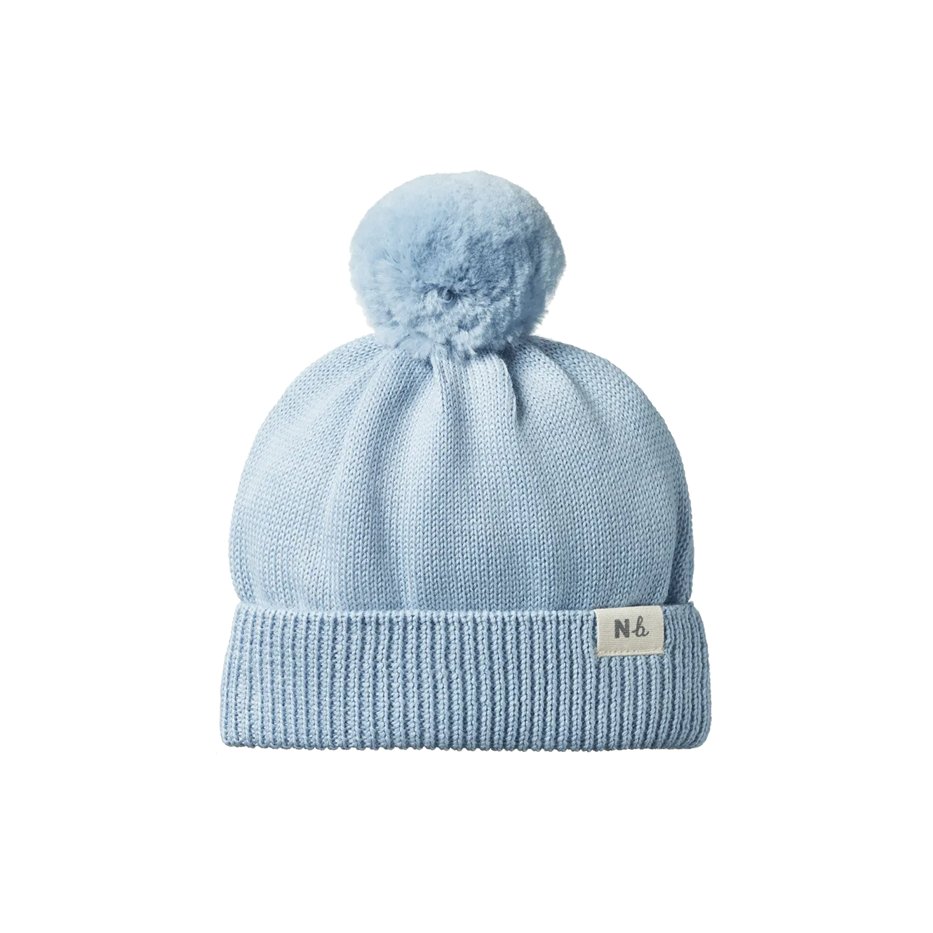 Nature Baby Alpine Pom Pom Beanie - Celestial Blue