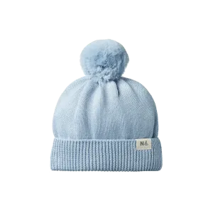 Nature Baby Alpine Pom Pom Beanie - Celestial Blue