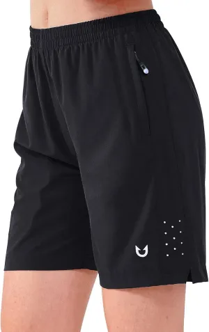 NORTHYARD Women's Athletic Hiking Shorts Quick Dry Active Running Lightweight Shorts for Gym Workout with 3 Zipper Pockets