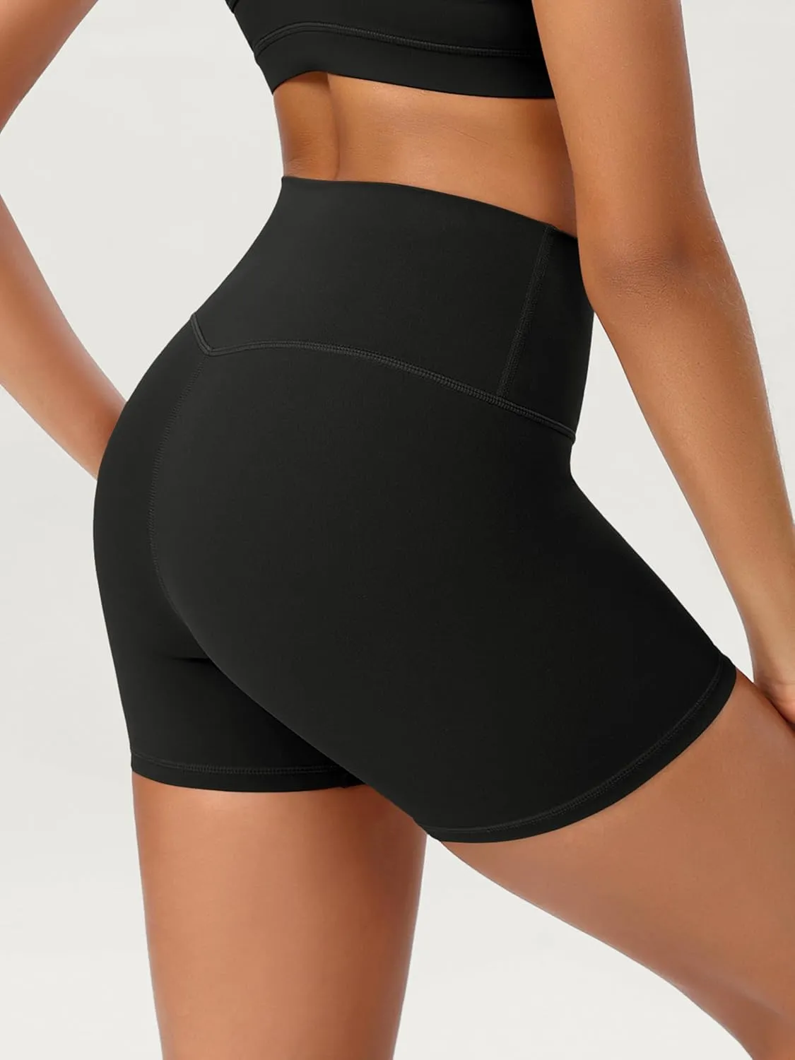ODODOS 2-Pack Lounge Yoga Shorts for Women- 4" / 6" / 8" /10" High Waist Buttery Soft Biker Shorts