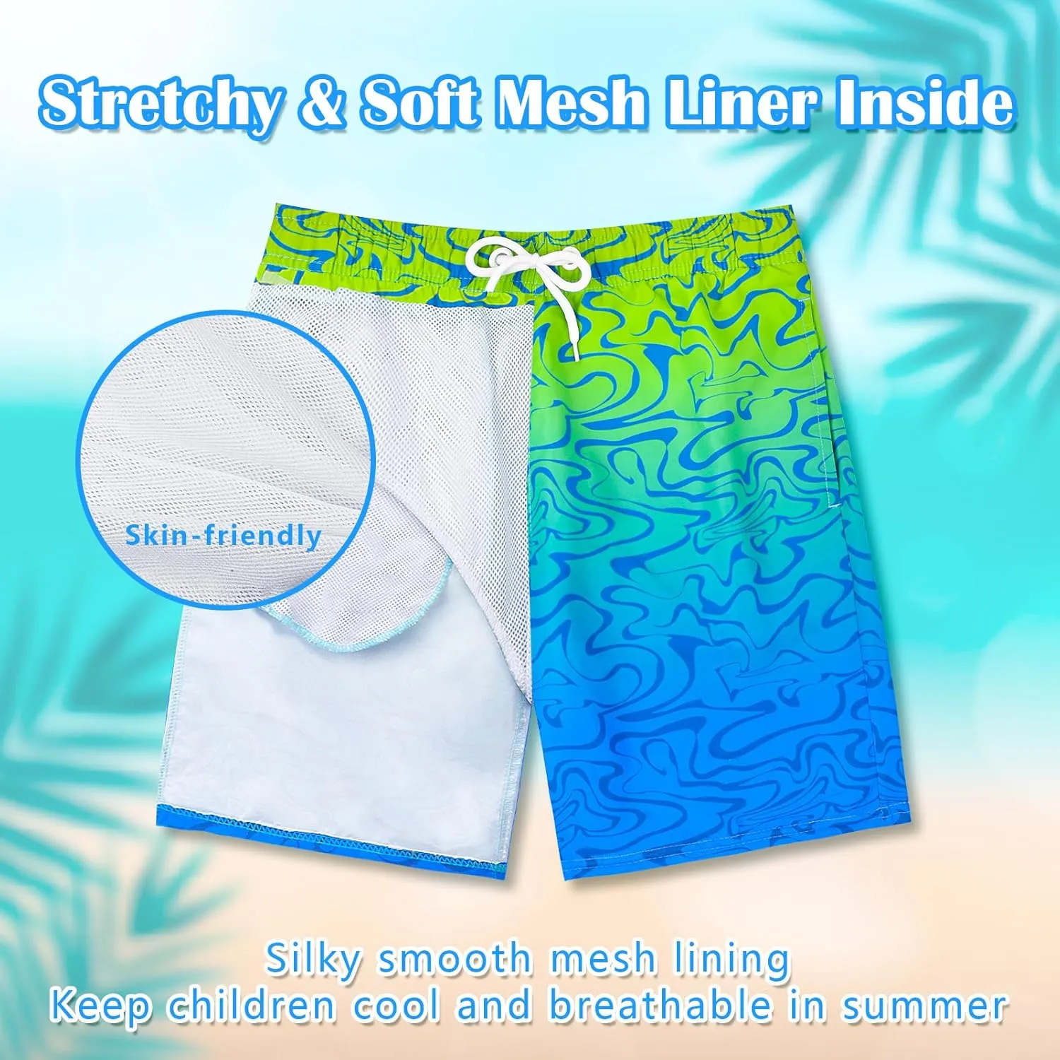 OlyPegic Boys Swim Trunks Swim Shorts Quick Dry Boys Bathing Suit Swimsuit Swimwear Toddler Kids Beach Board Shorts Youth