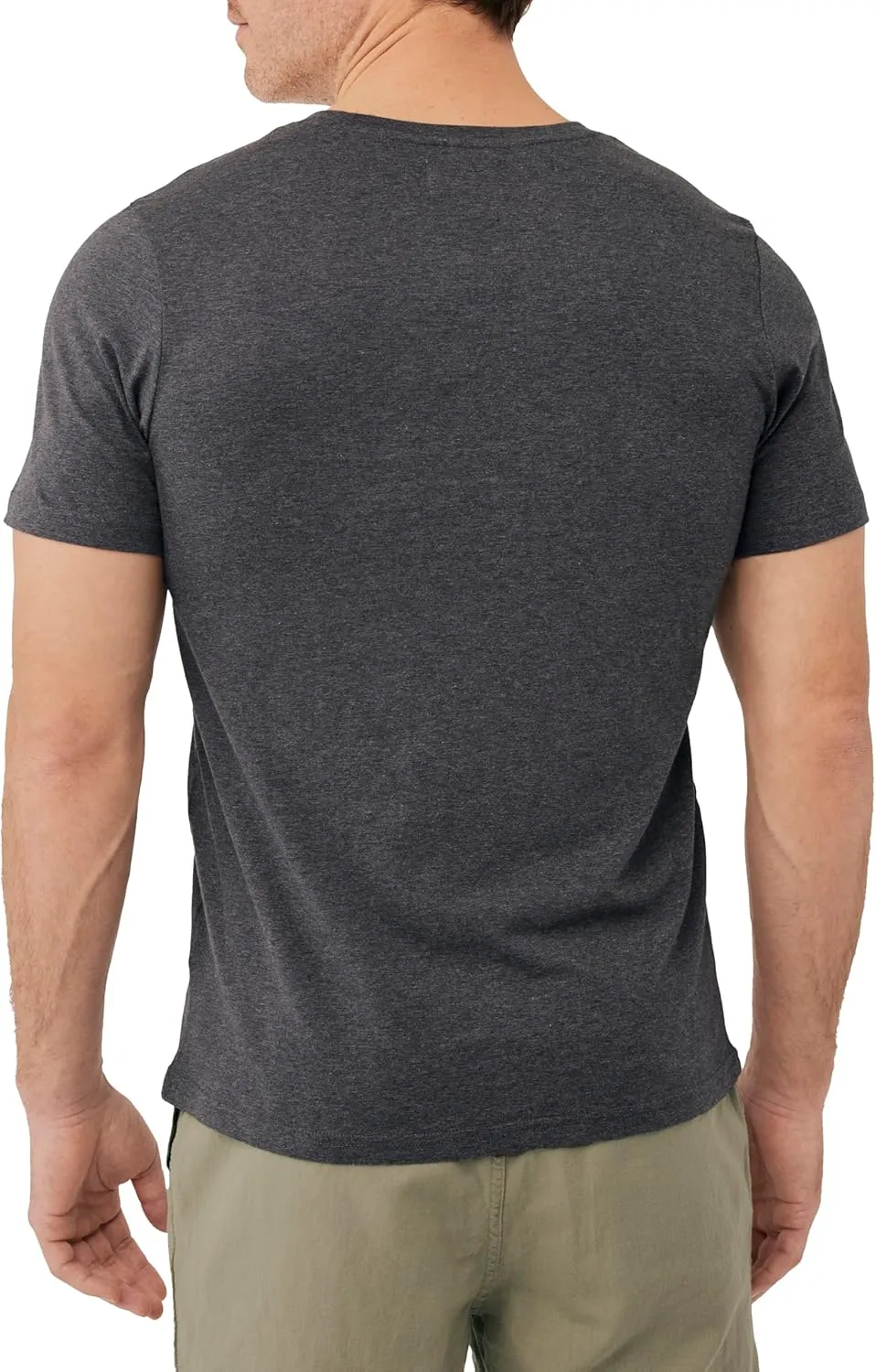 Pact Men's Organic Cotton Softspun Standard Fit Crew Neck T-Shirt, Pack of 5