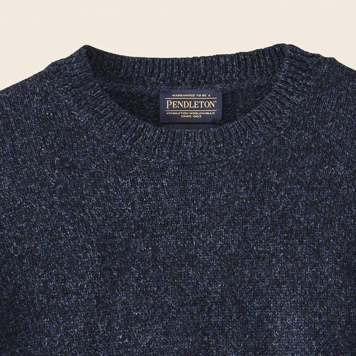 Pendleton Men's Shetland Wool Pullover Men's Sweater  Classic Crewneck for Men, Naturally Warm, Odor and Stain-Resistant