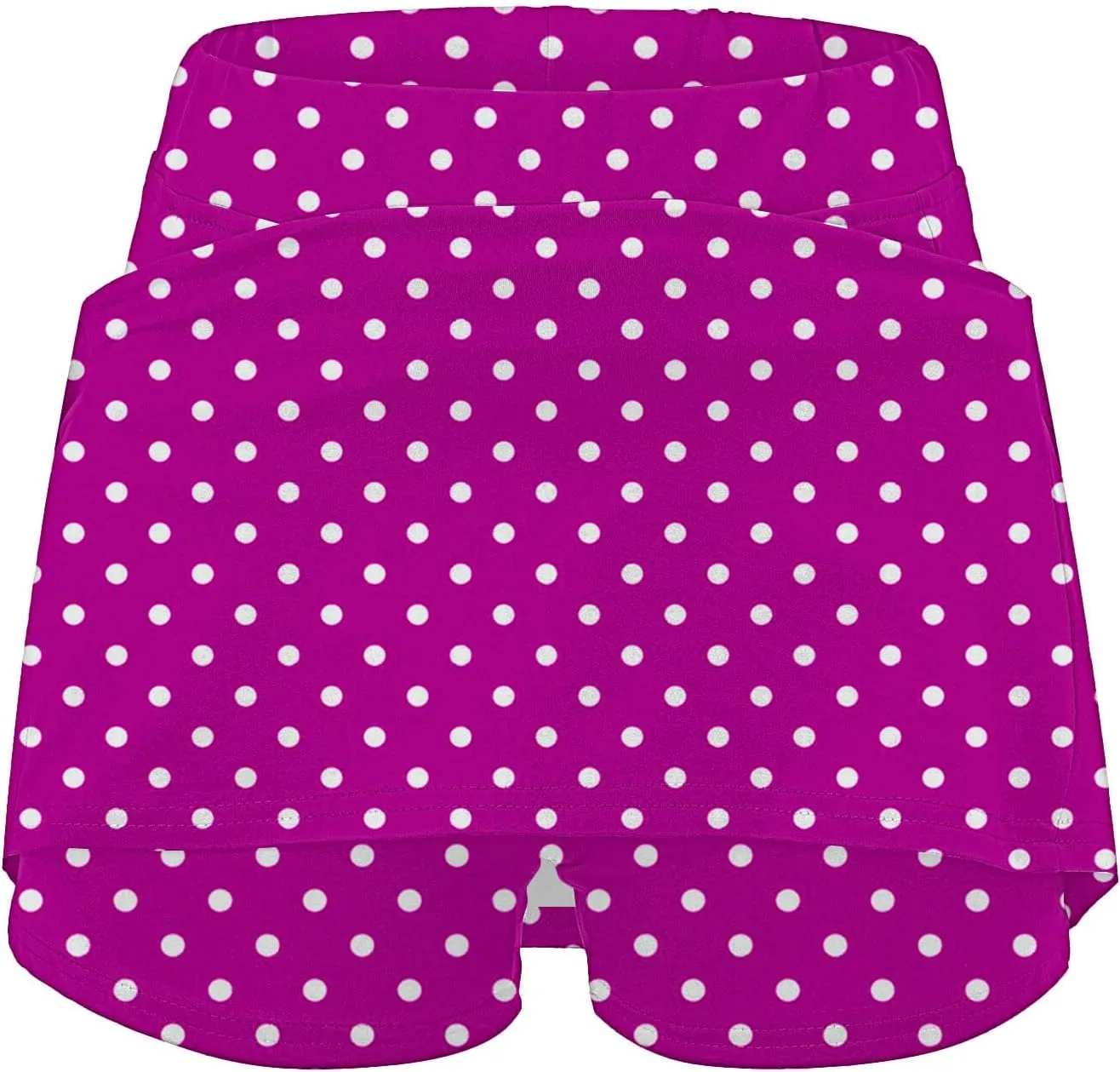 Polka Dots Skorts for Women Plus Size Tummy Control Hight Waisted Tennis Skirts Workout Yoga Shorts with Pockets