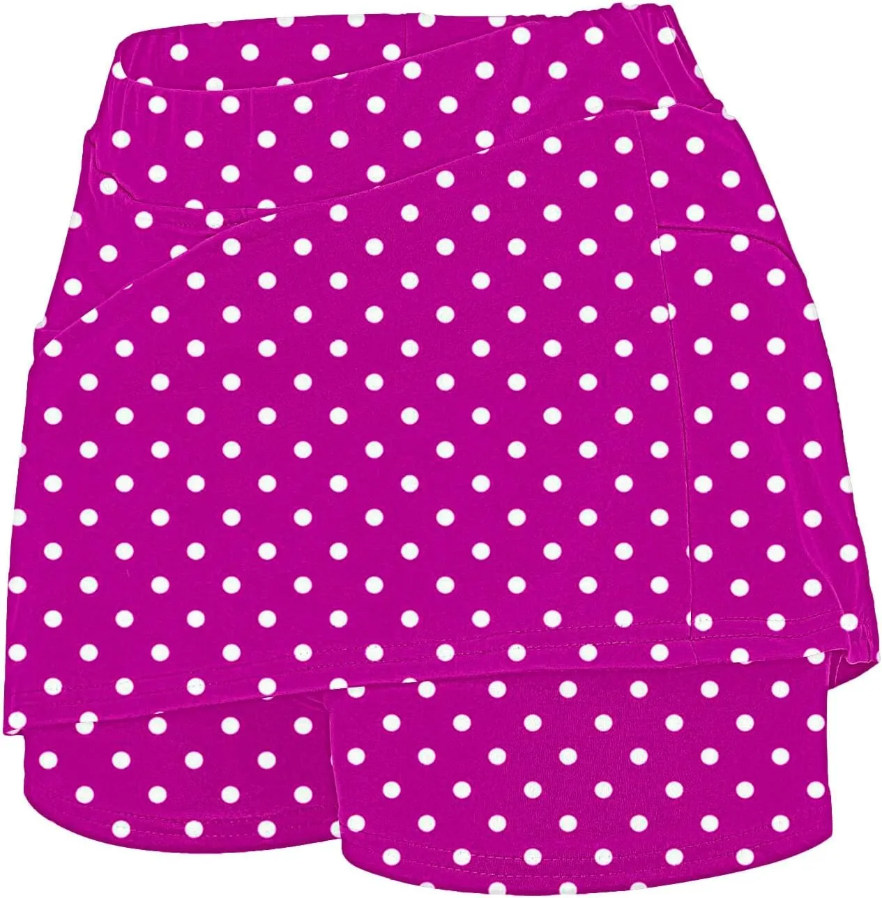 Polka Dots Skorts for Women Plus Size Tummy Control Hight Waisted Tennis Skirts Workout Yoga Shorts with Pockets