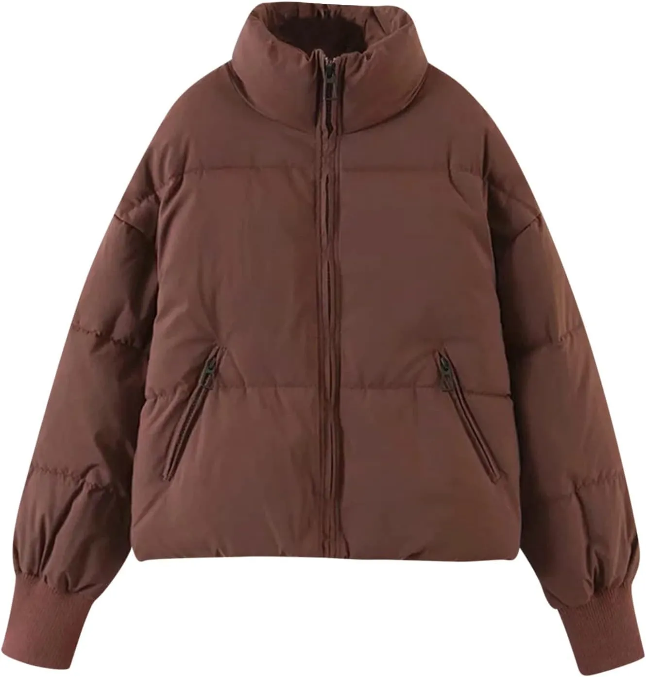 Quilted Puffer Coat Windbreaker Jackets for Women Thicken Fleece Jacket Padded Jacket Winter Coat 2024 Fashion Zip Up