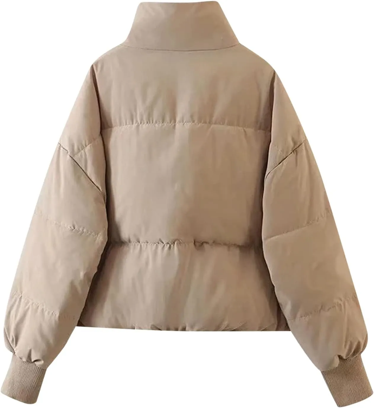 Quilted Puffer Coat Windbreaker Jackets for Women Thicken Fleece Jacket Padded Jacket Winter Coat 2024 Fashion Zip Up
