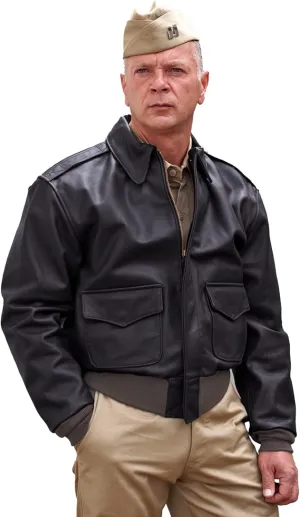 RAAF A2 Leather Flight Jacket WWII US Air Corp Air Force Genuine Leather A-2 Bomber Jacket
