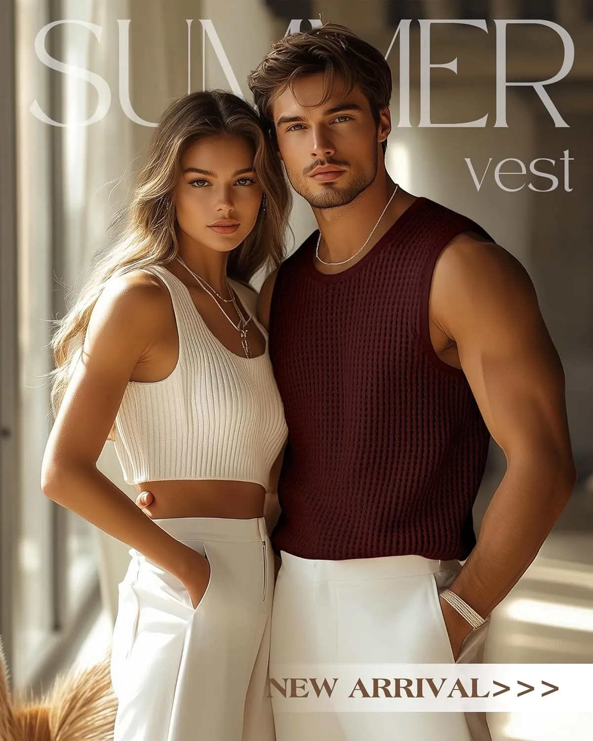 Riyiper 3 Pack Men's Waffle Knit Tank Tops, Casual Sleeveless Tank Shirts Summer Classic Beach T-Shirts Breathable Muscle Tee
