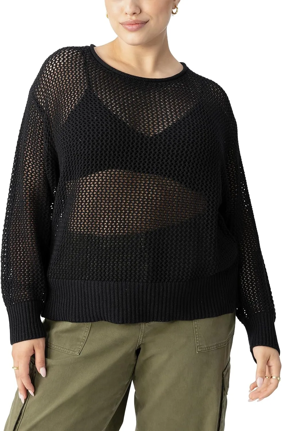 Sanctuary Women's Open Knit Sweater