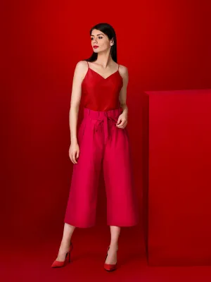 Serene Sporty Paper Bag Waist Culottes