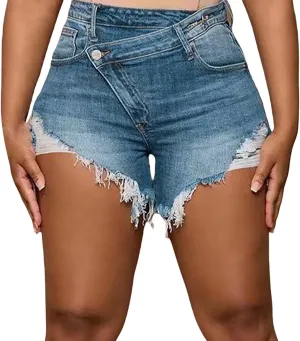 Shorts for Women Denim Jean Shorts Stretchy Ripped Denim Short Pants Hot Summer Casual Short Pants Y2k Streetwear