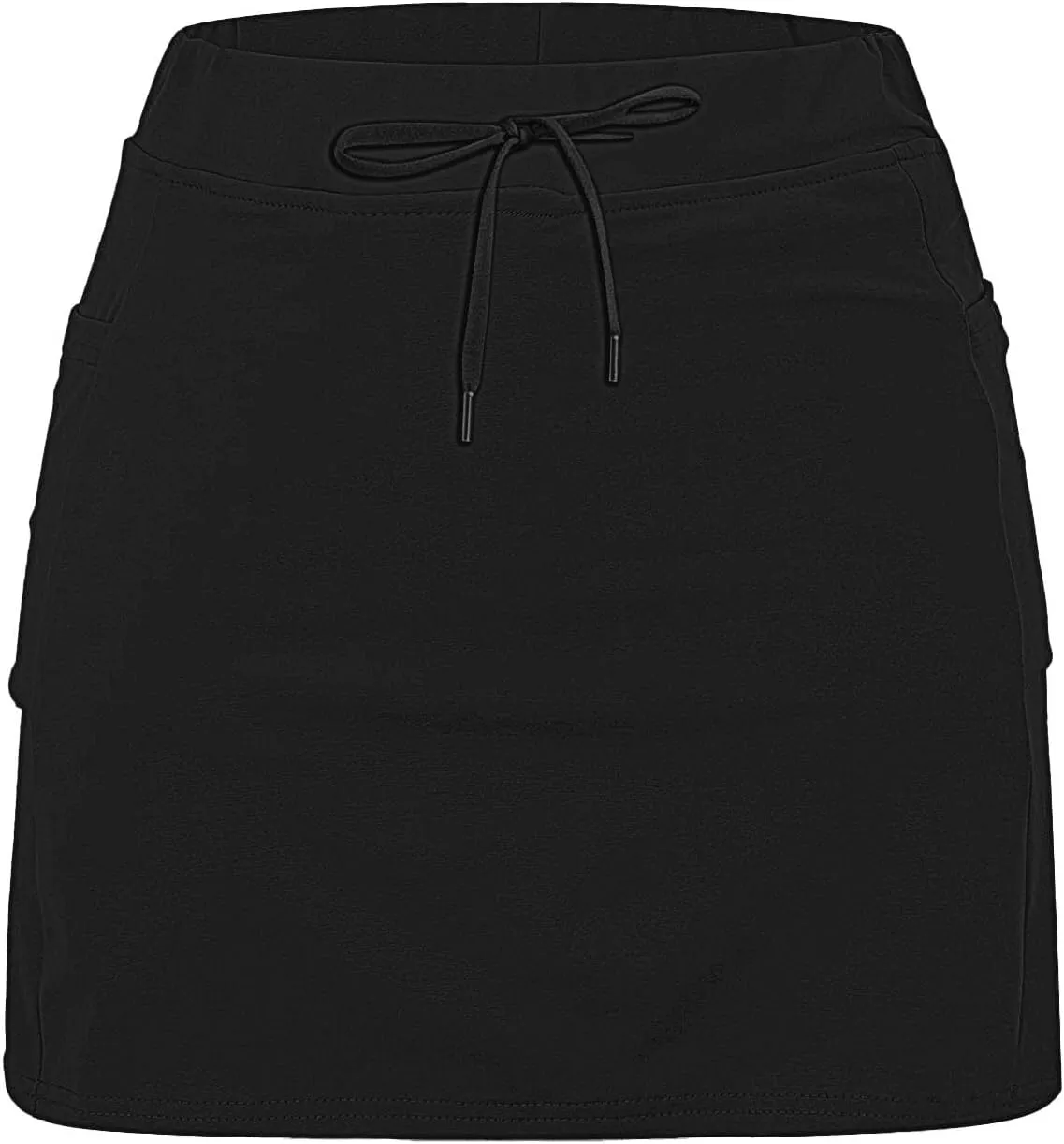 Skort for Women Plus Size Drawstrings High Waisted Athletic Tennis Skirts Tummy Control Yoga Shorts with Pockets
