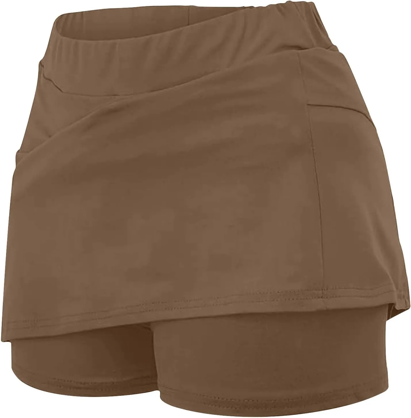 Skorts for Woman Tummy Control High Waist Womens Shorts Dressy Casual Athletic Tennis Mini Skirts with Pockets