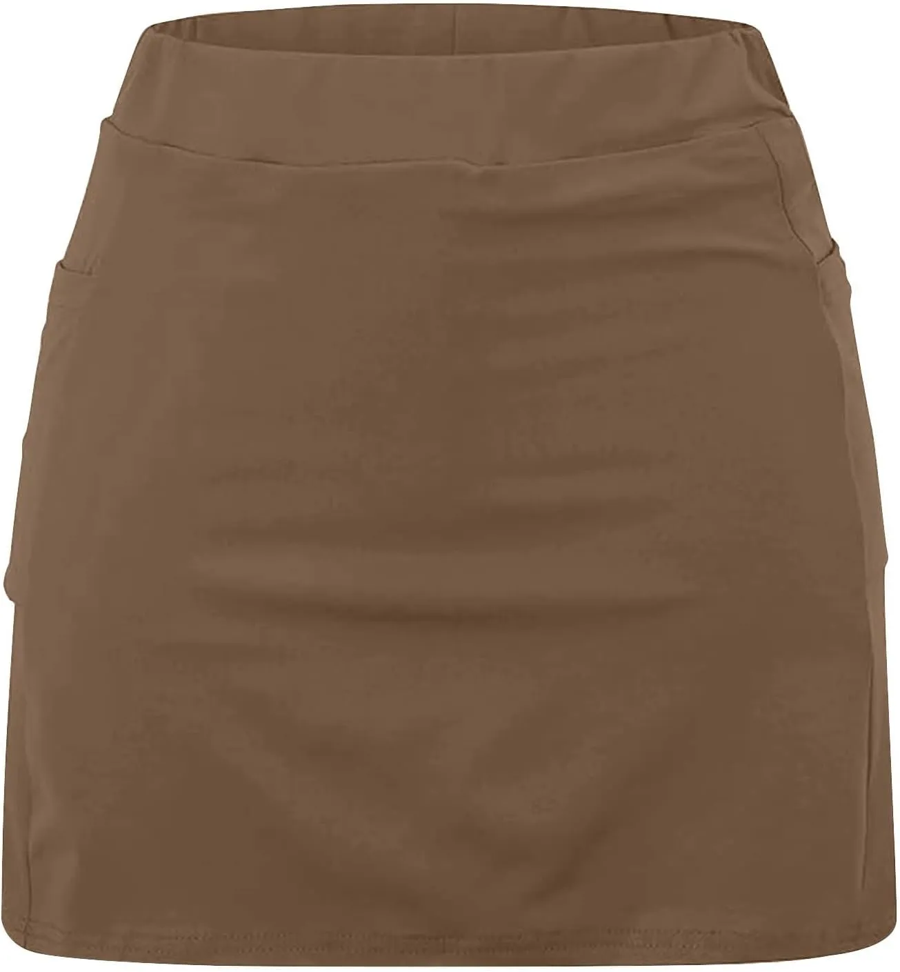 Skorts for Woman Tummy Control High Waist Womens Shorts Dressy Casual Athletic Tennis Mini Skirts with Pockets
