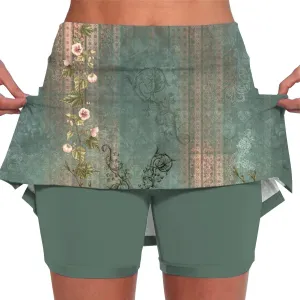 Skorts for Women 2025 Summer Tummy Control Solid Short Athletic Golf High Waist Active Basic Plus Size Clothes