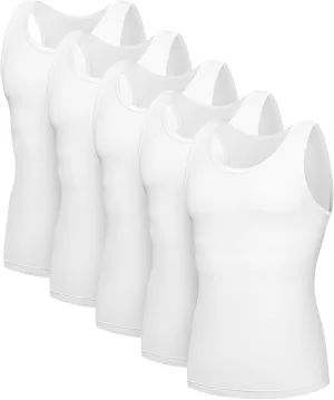 SlumberMee Mens Tank Tops Undershirts Viscose Made from Bamboo Soft Breathable Lightweight Cool Slim Fit A-Shirts Multipack