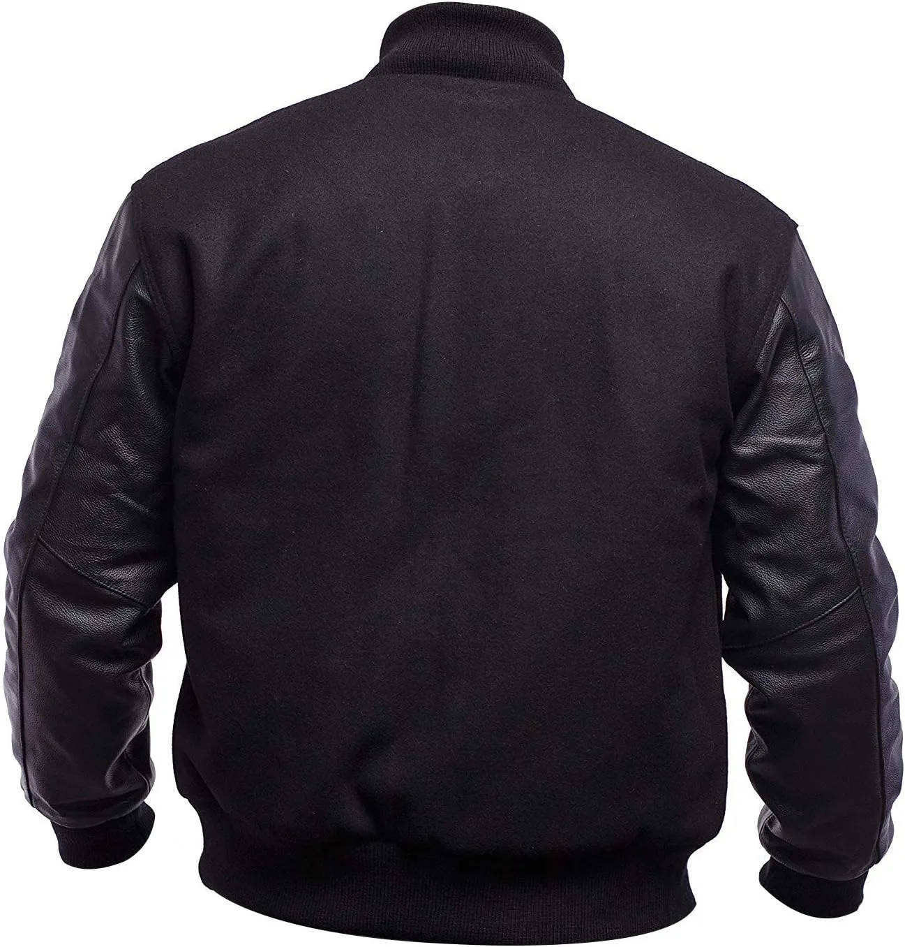 SpazeUp Letterman Jacket Men College Baseball Bomber Jacket | Wool   Faux Leather Letterman Jacket Men