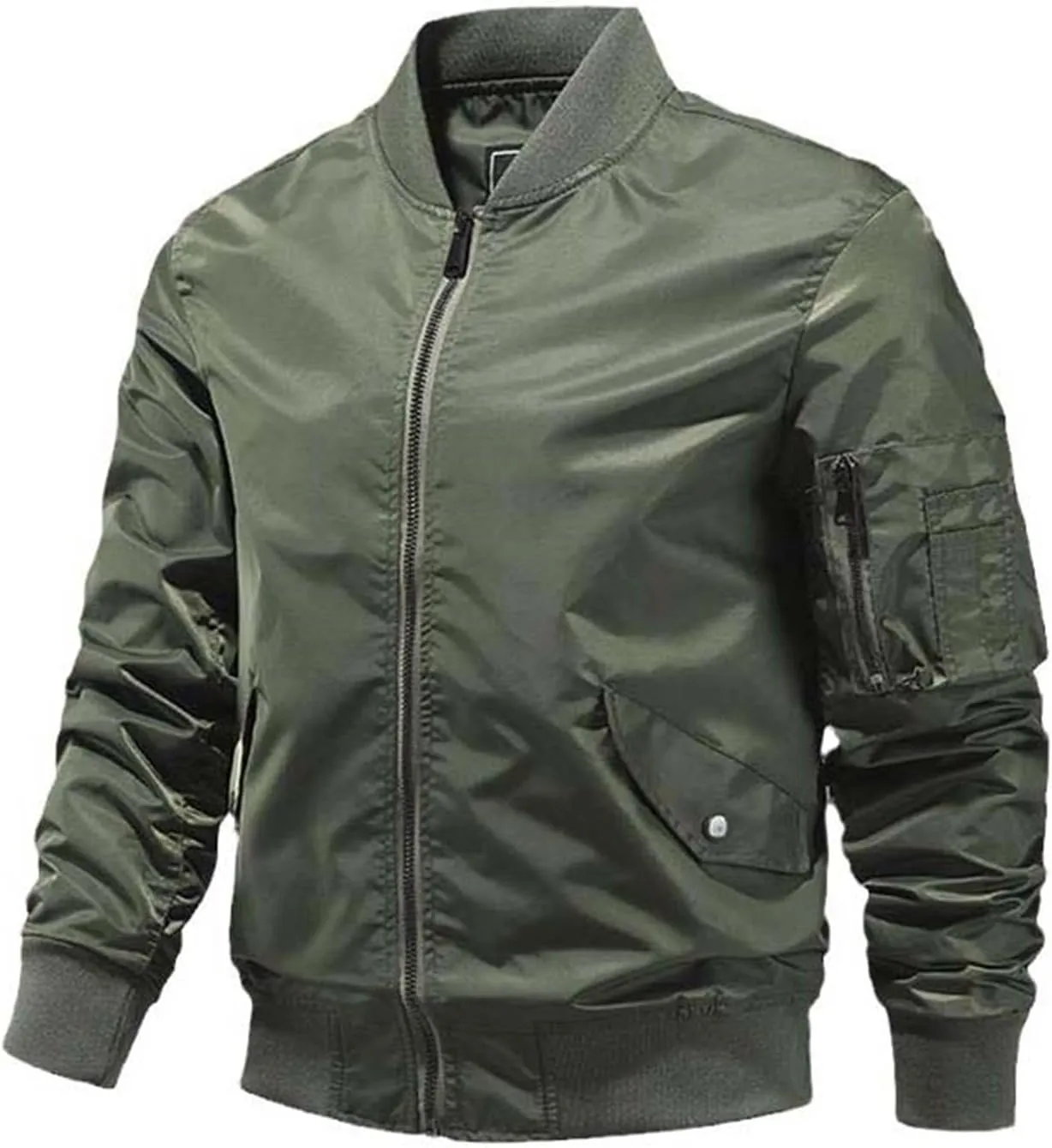 Spring Men's Jacket Outwear Cotton Padded Pilot Army Coat Varsity Windrunner
