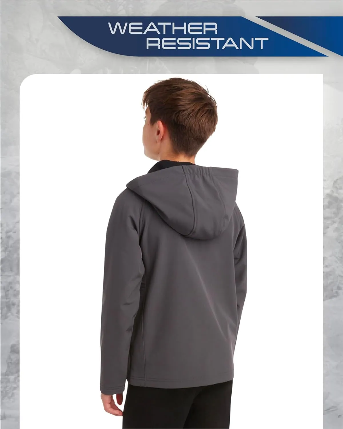 Spyder Boys' Soft Shell Jacket - Lightweight Fleece Lined Water and Wind Resistant Windbreaker Jacket for Boys (Sizes: 8-20)