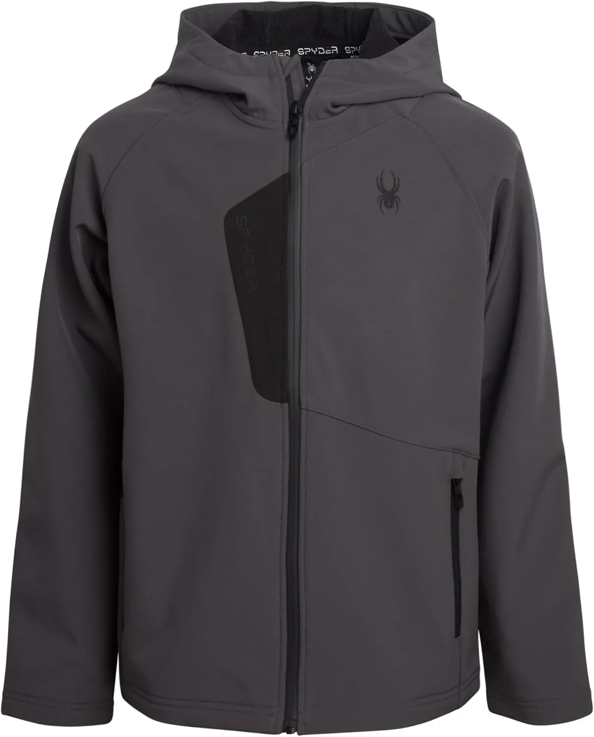 Spyder Boys' Soft Shell Jacket - Lightweight Fleece Lined Water and Wind Resistant Windbreaker Jacket for Boys (Sizes: 8-20)