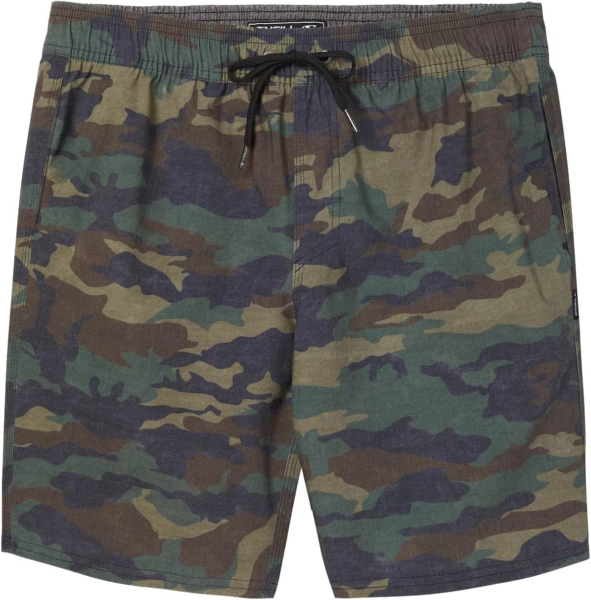 STOCKTON PRINT ELASTIC WAIST 18" HYBRID SHORTS