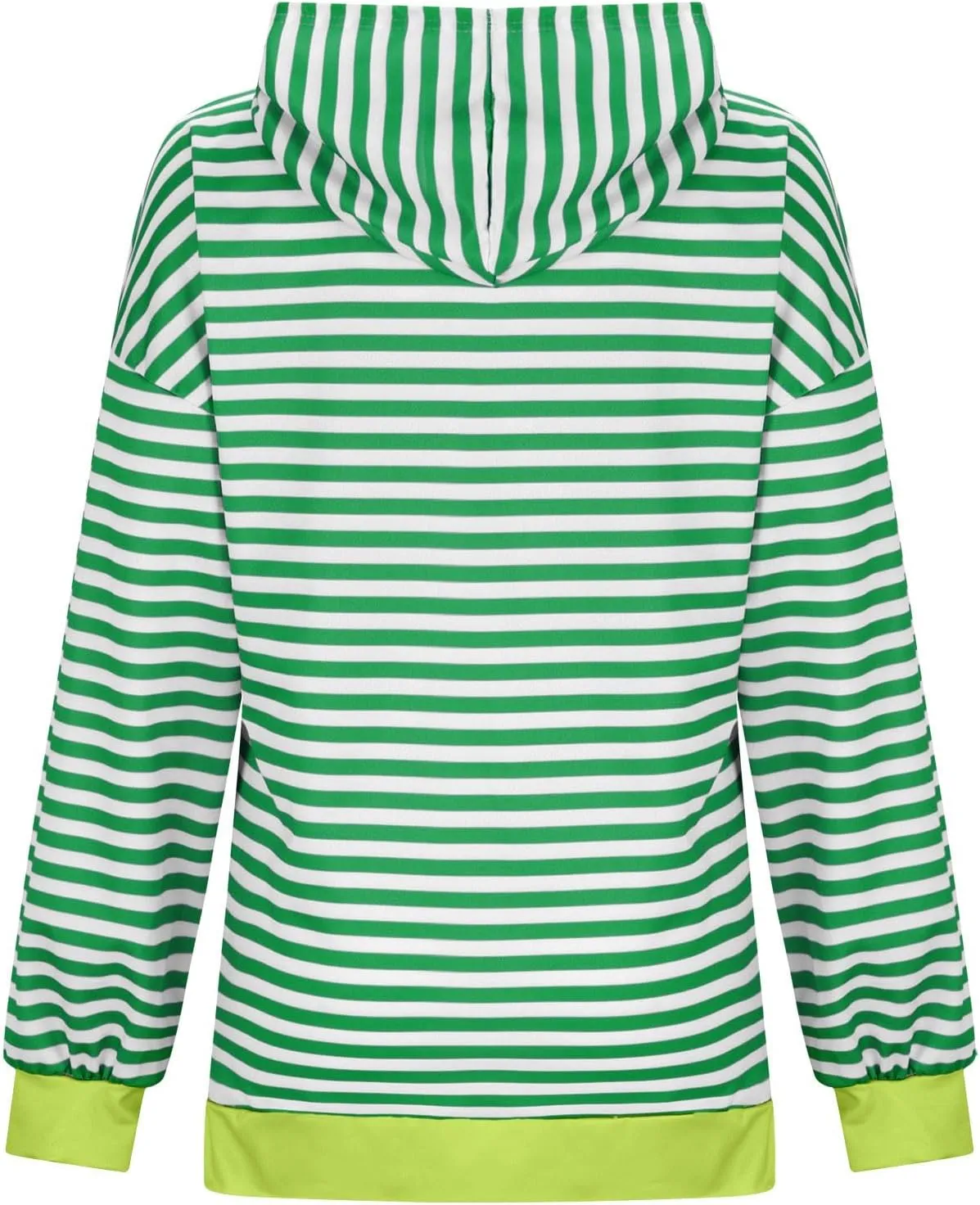 Striped Sweatshirt for Women Long Sleeve Hooded Sweatshirt Oversized Sweatshirt with Drawstring Fashion Hoodie