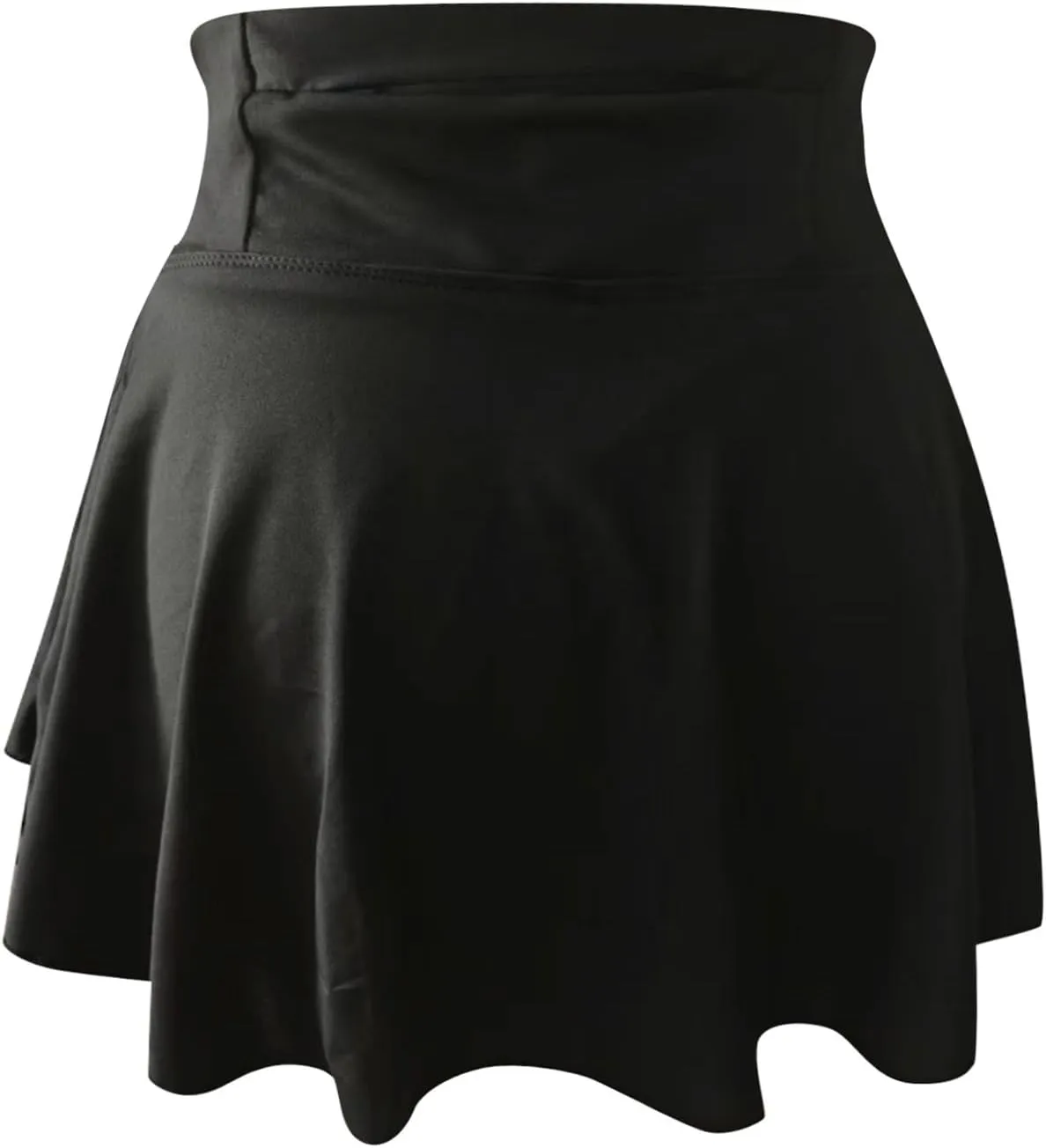 Tennis Skirt Pleated Skorts for Woman Double Ruffle Golf Skirts with Pockets Tummy Control Athletic Skorts for Woman