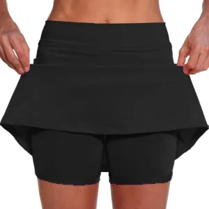 Tennis Skorts for Women Dressy Casual 2025 High Waisted Built in Shorts Yoga Golf Skirts Athletic Running Skort
