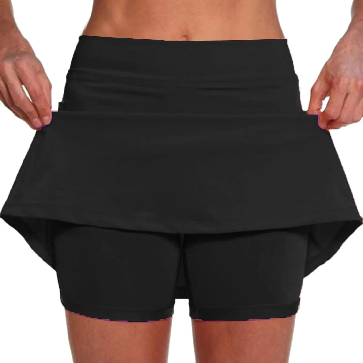 Tennis Skorts for Women Dressy Casual 2025 High Waisted Built in Shorts Yoga Golf Skirts Athletic Running Skort
