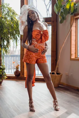 The orange Atinkapa Shorts