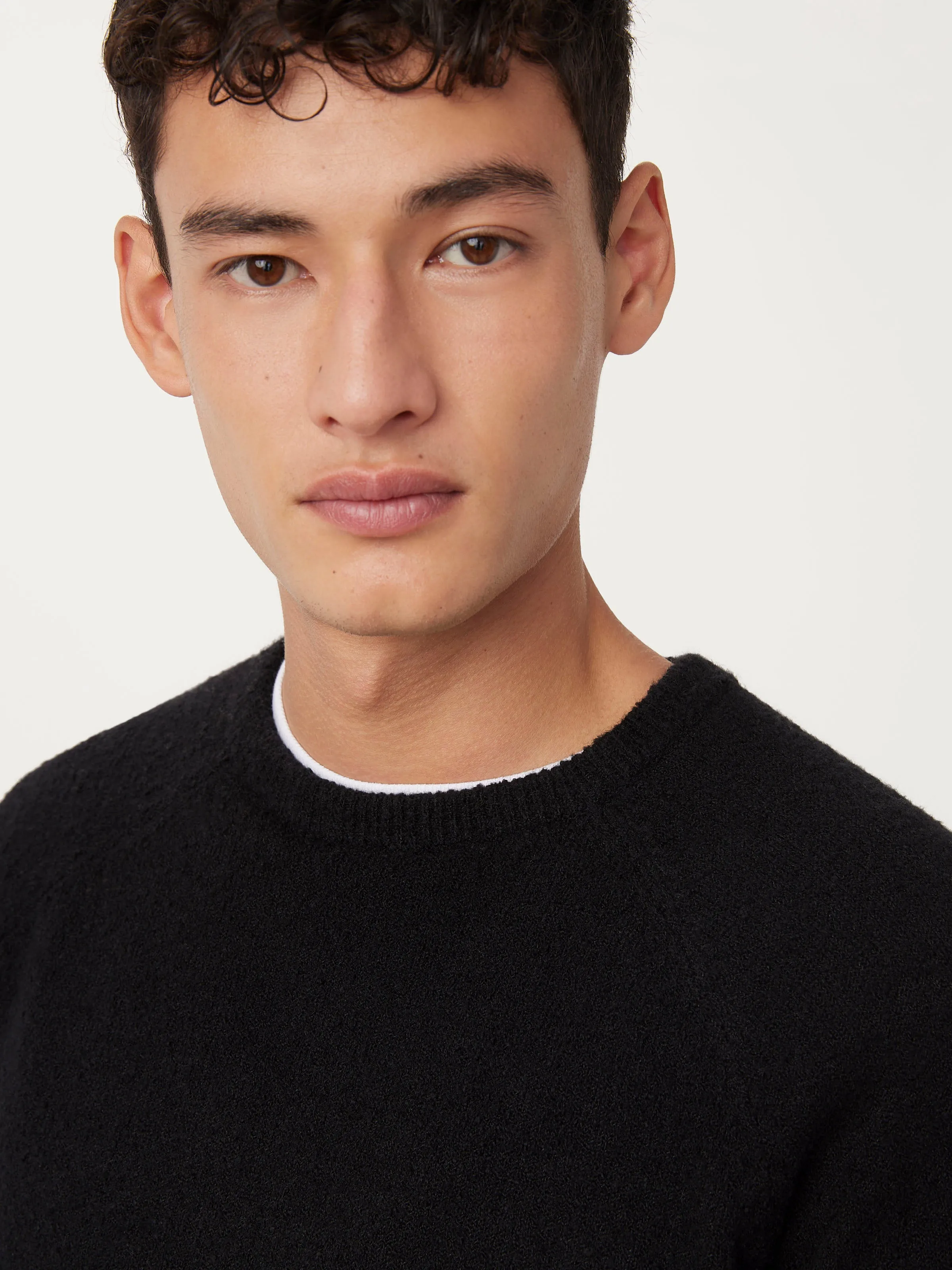 The Seawool® Boucle Sweater in Black