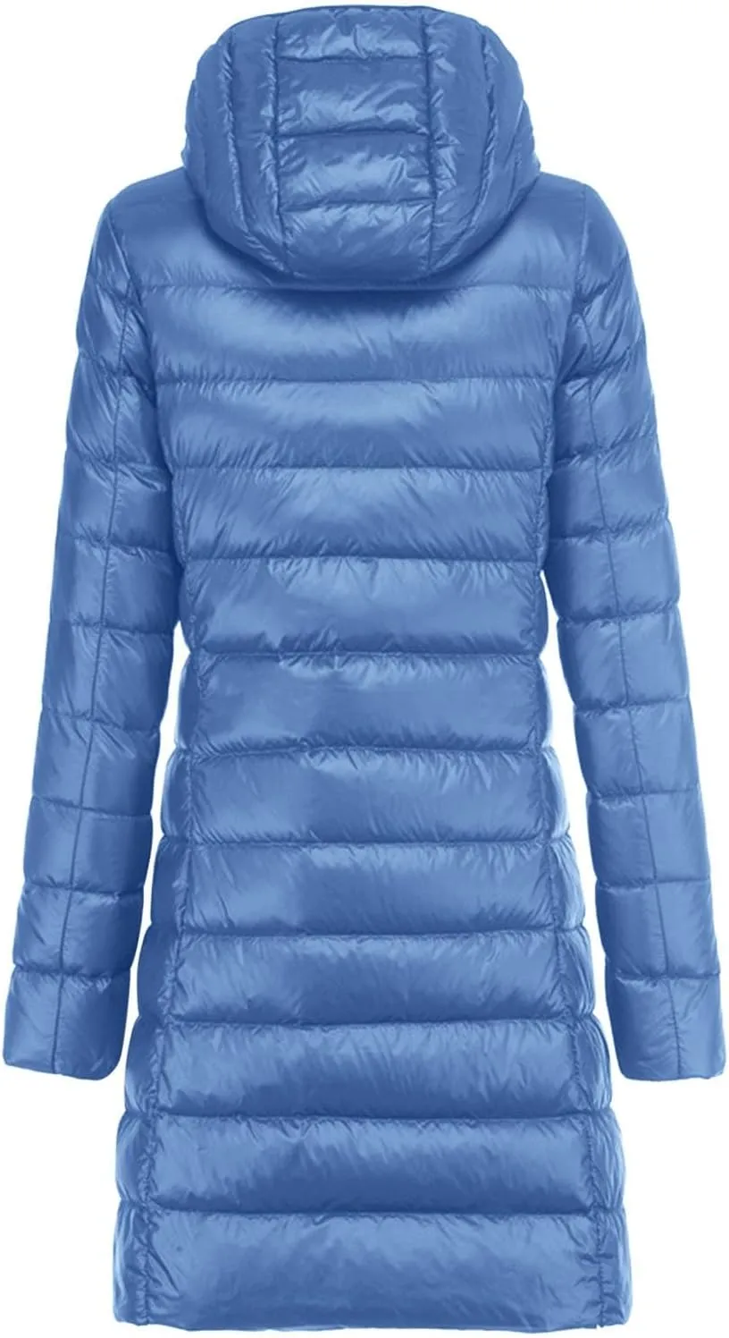 Thicken Fleece Lined for Women Windbreaker Quilted Coat Puffer Jacket Plus Size Quilted Jackets Solid Lightweight Zip