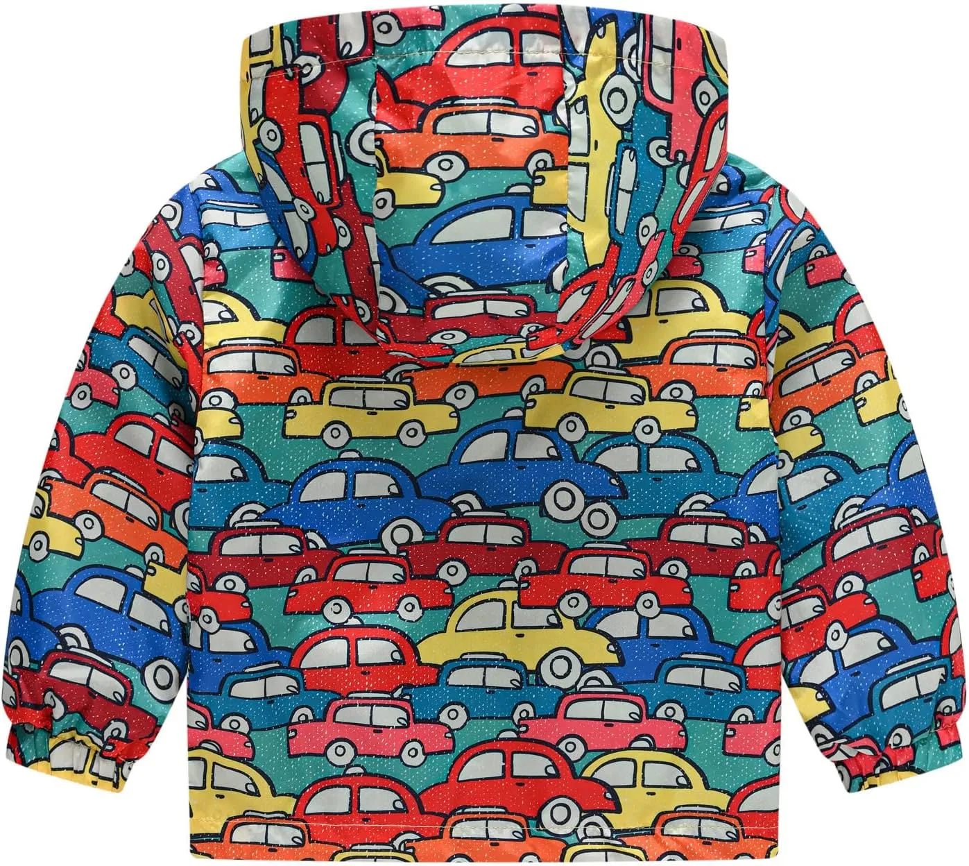 Toddler Baby Boys Cartoon Dinosaur Print Hooded Jacket Long Sleeve Windproof Coats Zip Up Trench Windbreaker Outerwear