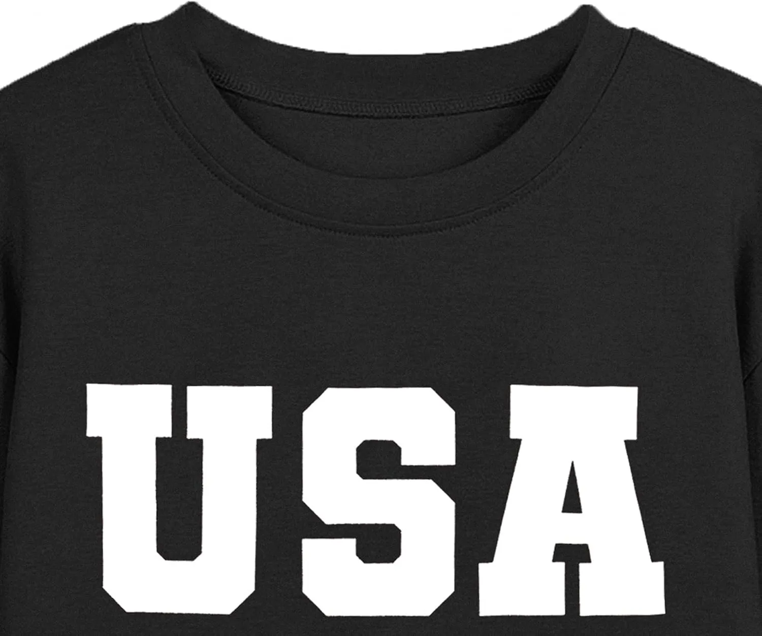 USA Sweatshirt Women American Flag Shirt Patriotic Tshirt Stars Stripes Pullover 4th of July Tee Tops