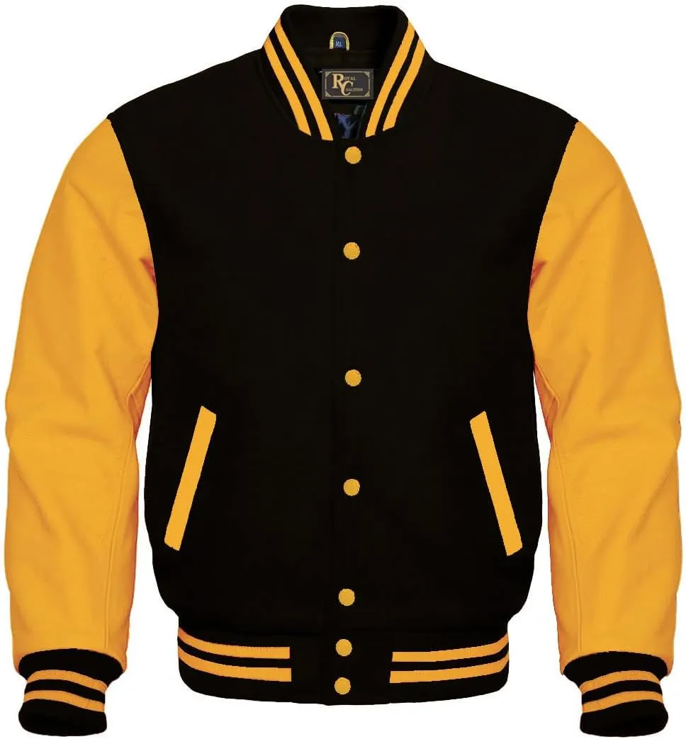 Varsity Jacket Baseball Letterman Jacket Wool and Leather All Color Hoodie & Basketball Jackets